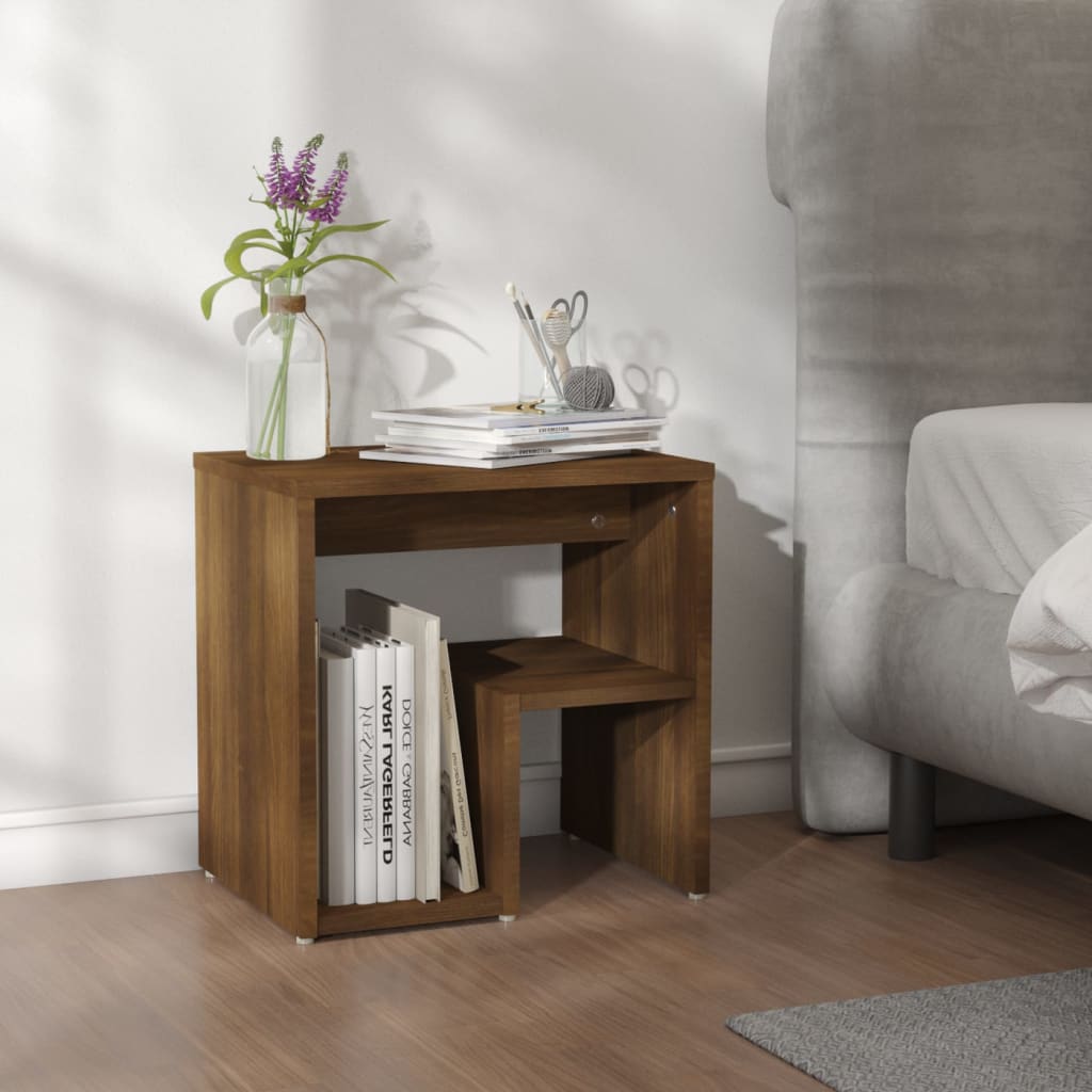 JUNG Vida Nachttisch Braun Eichen-Optik 40x30x40 cm Holzwerkstoff