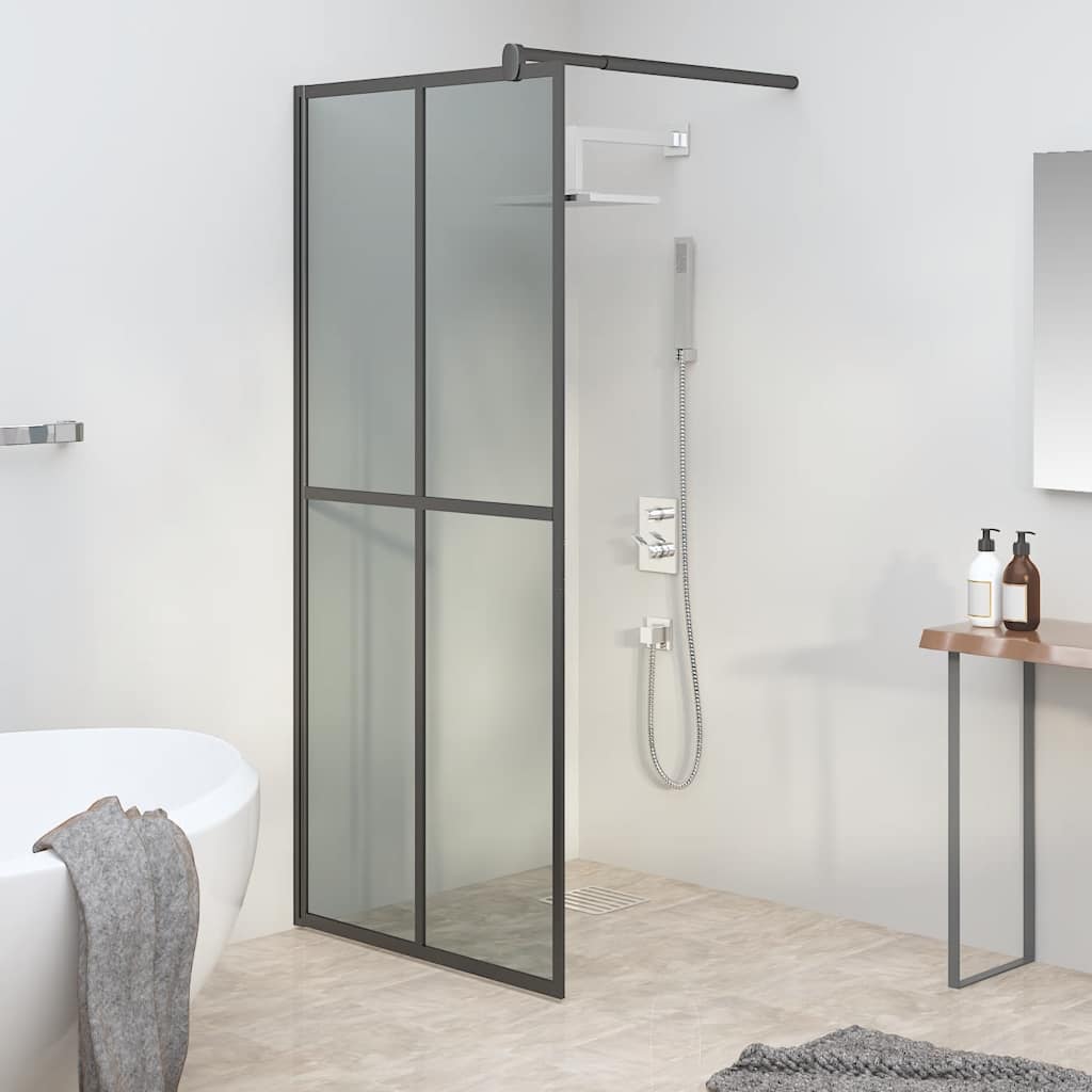 JUNG Vida Duschwand für Walk-in Dusche 90x195 cm Dunkles Sicherheitsglas