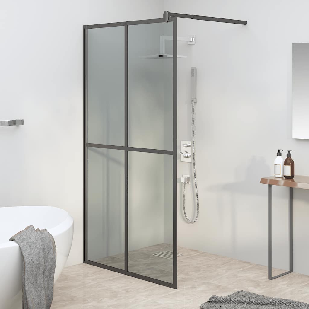 JUNG Vida Duschwand für Walk-in Dusche 118x190 cm Dunkles Sicherheitsglas