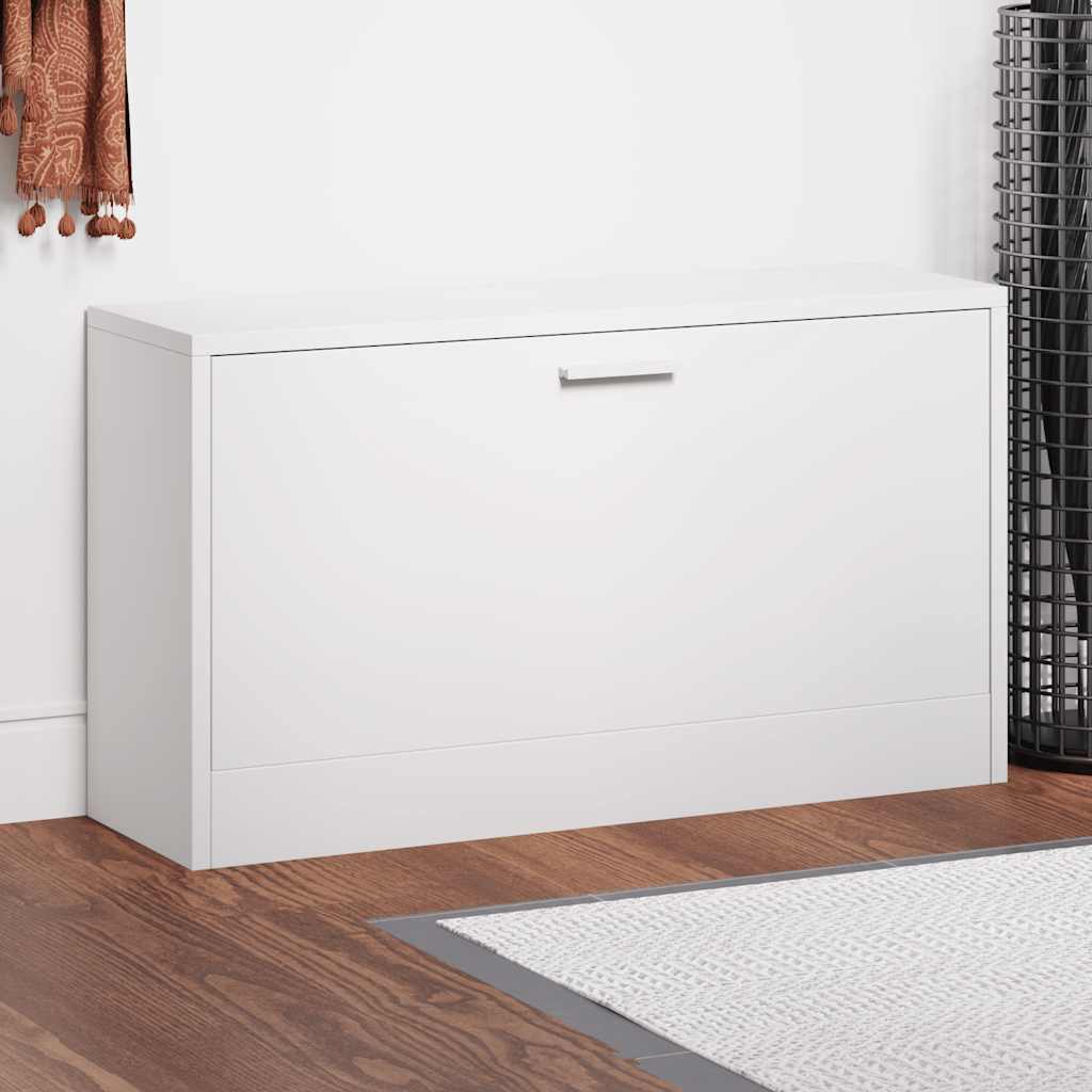 JUNG Vida Schuhbank Hochglanz-Weiß 80 x 24 x 45 cm Holzwerkstoff
