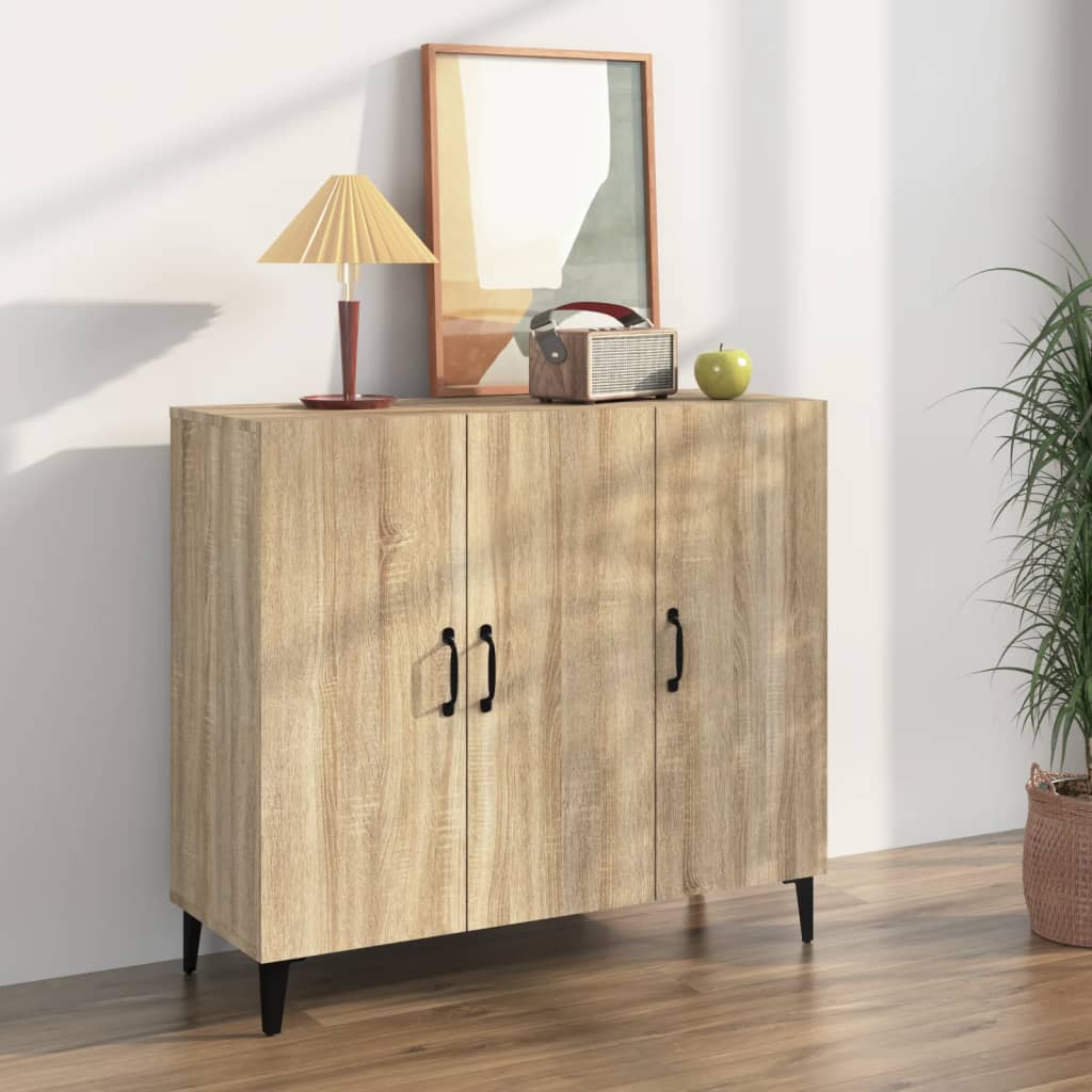 JUNG Vida Sideboard Sonoma-Eiche 90x34x80 cm Holzwerkstoff