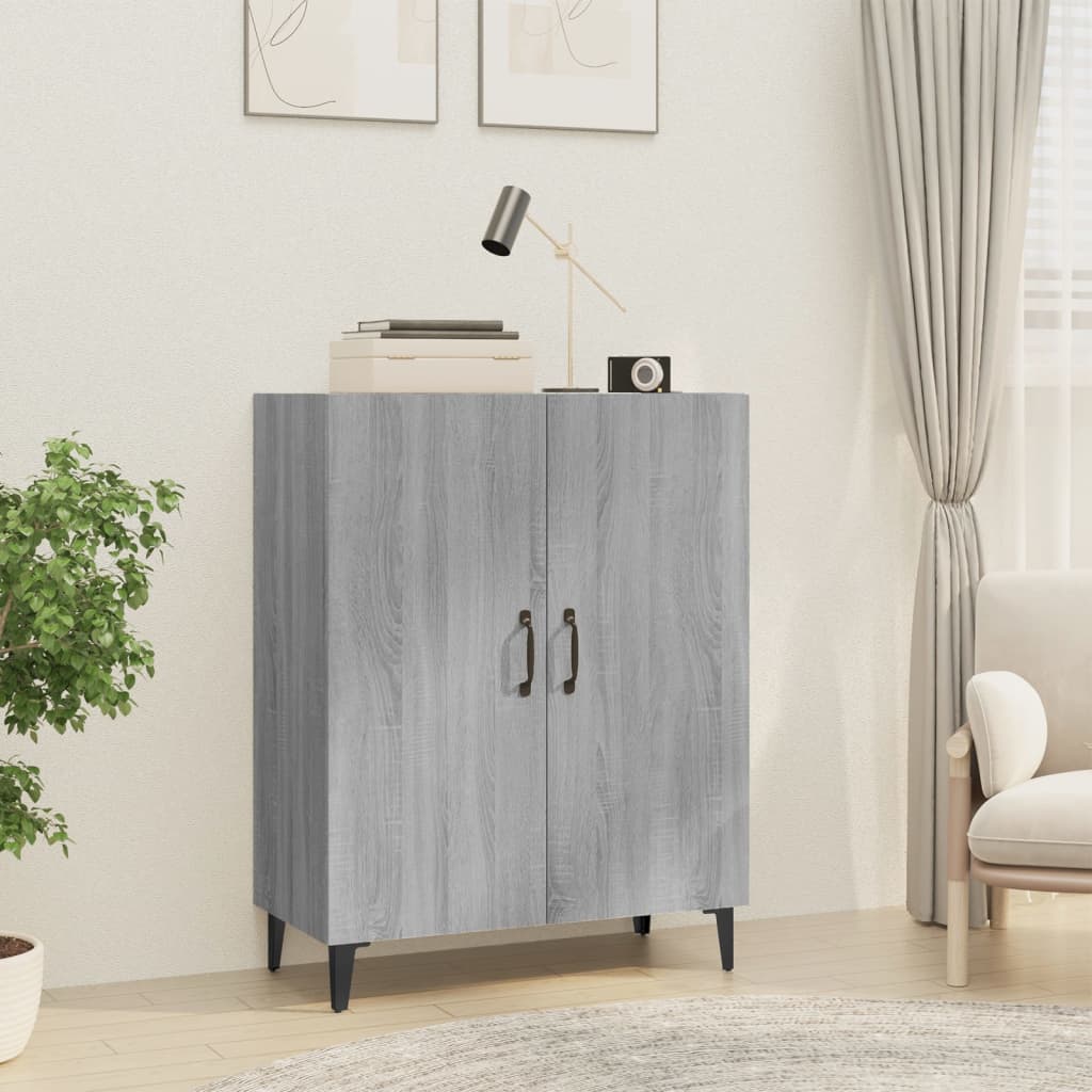 JUNG Vida Sideboard Grau Sonoma 70x34x90 cm Holzwerkstoff