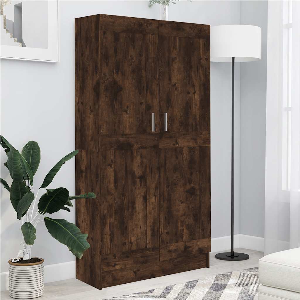 JUNG Vida Bücherschrank Räuchereiche 82,5x30,5x150 cm Holzwerkstoff
