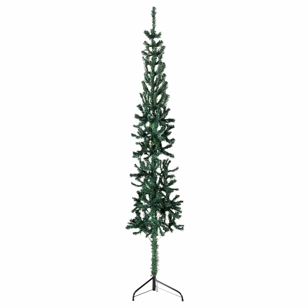 JUNG Vida Künstlicher Halb-Weihnachtsbaum mit Ständer Schlank Grün 210 cm
