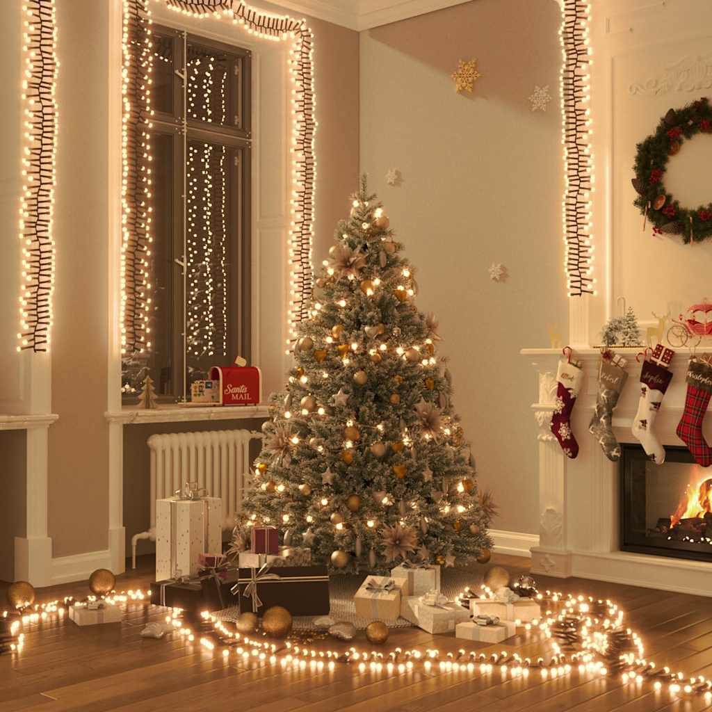 JUNG Vida LED-Lichterkette mit 2000 LEDs Warmweiß 17 m PVC