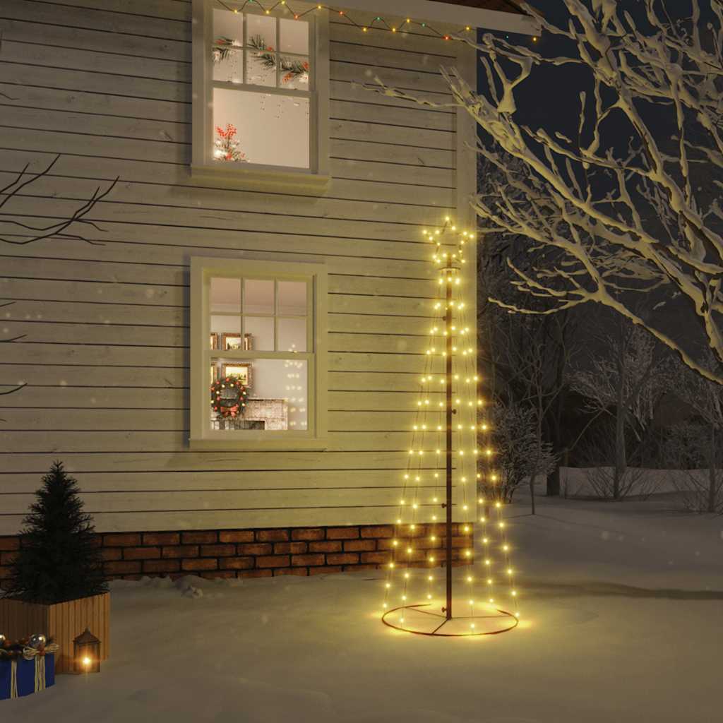 JUNG Vida LED-Weihnachtsbaum Kegelform Warmweiß 108 LEDs 70x180 cm