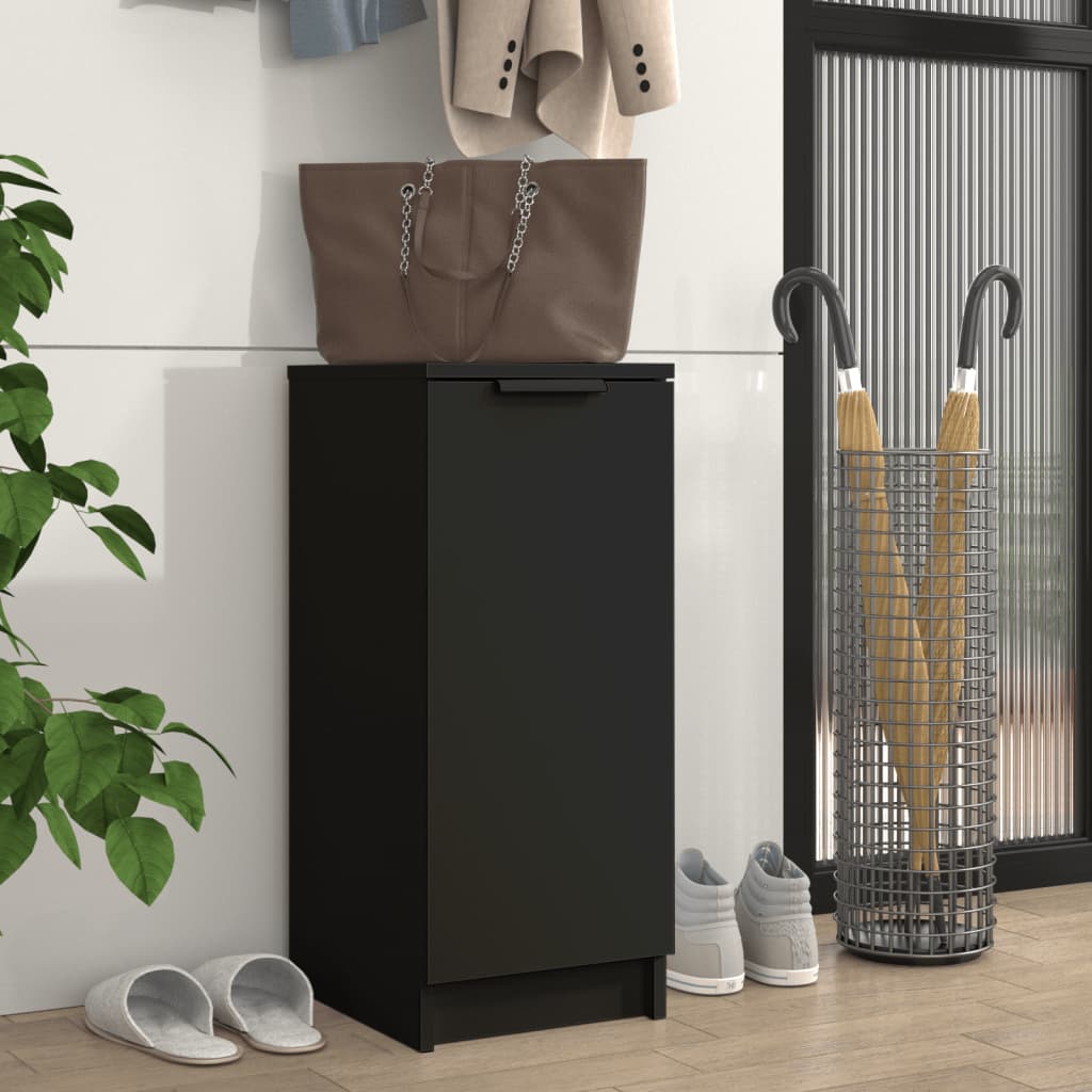 JUNG Vida Schuhschrank Schwarz 30x35x70 cm Holzwerkstoff