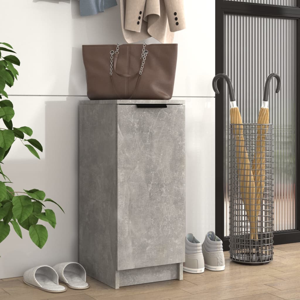 JUNG Vida Schuhregal Betongrau 30x35x70 cm Holzwerkstoff