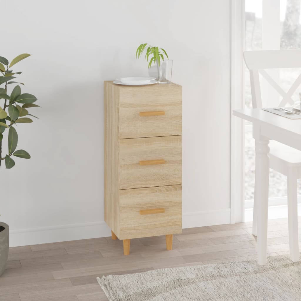JUNG Vida Sideboard Sonoma-Eiche 34,5x34x90 cm Holzwerkstoff