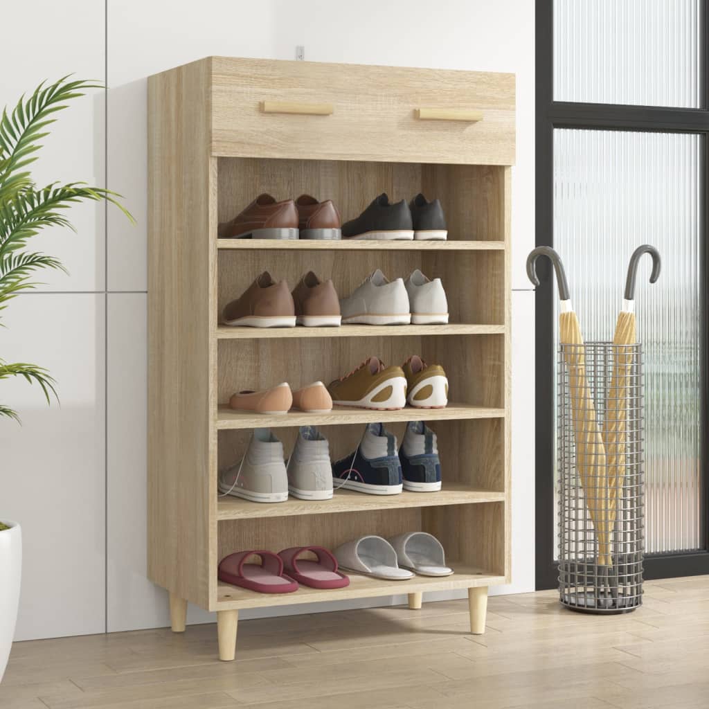 JUNG Vida Schuhschrank Sonoma-Eiche 60x35x105 cm Holzwerkstoff
