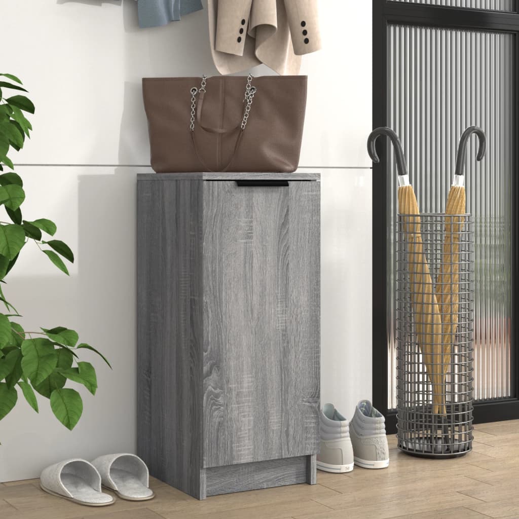 JUNG Vida Schuhschrank Grau Sonoma 30x35x70 cm Holzwerkstoff