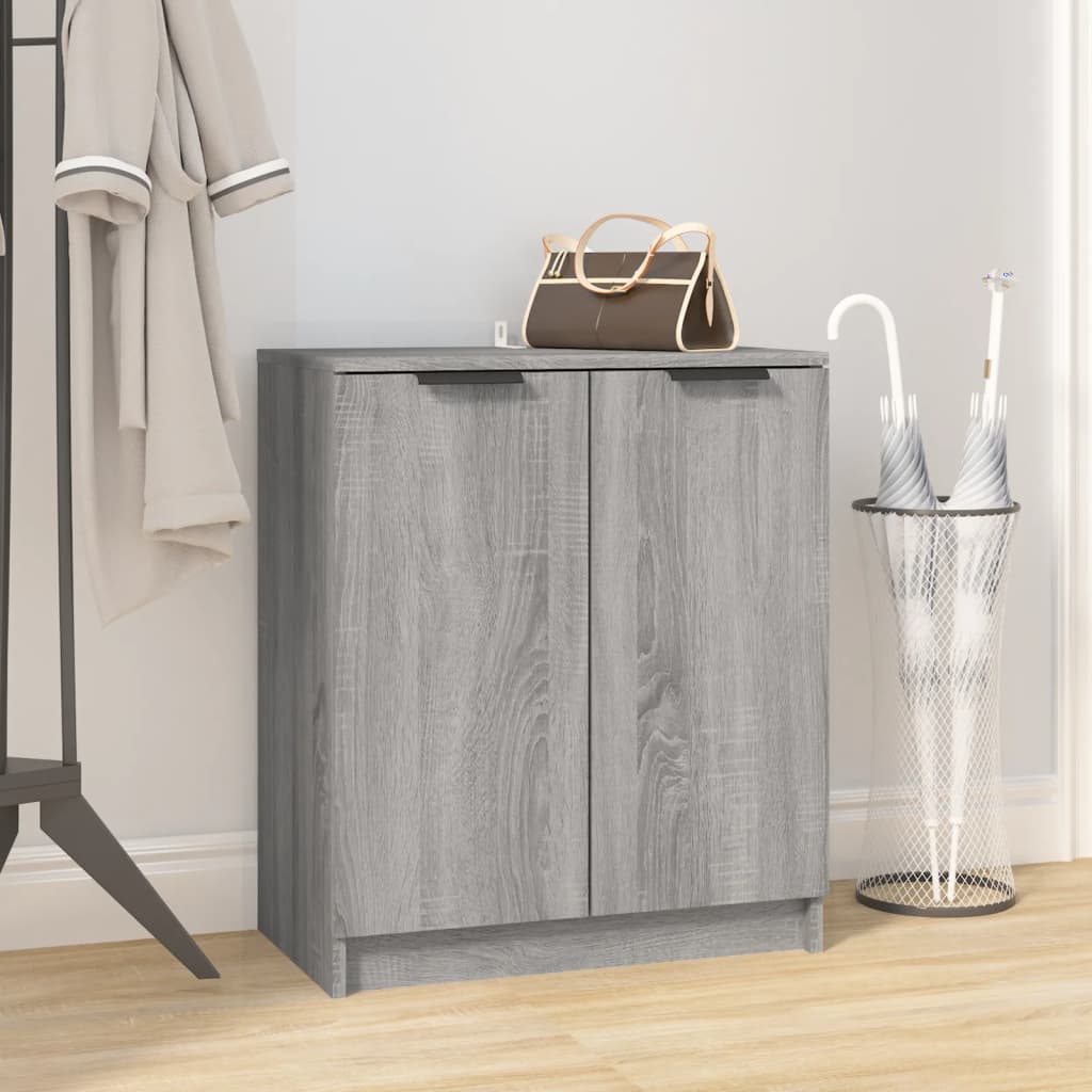 JUNG Vida Schuhschrank Grau Sonoma 59x35x70 cm Holzwerkstoff