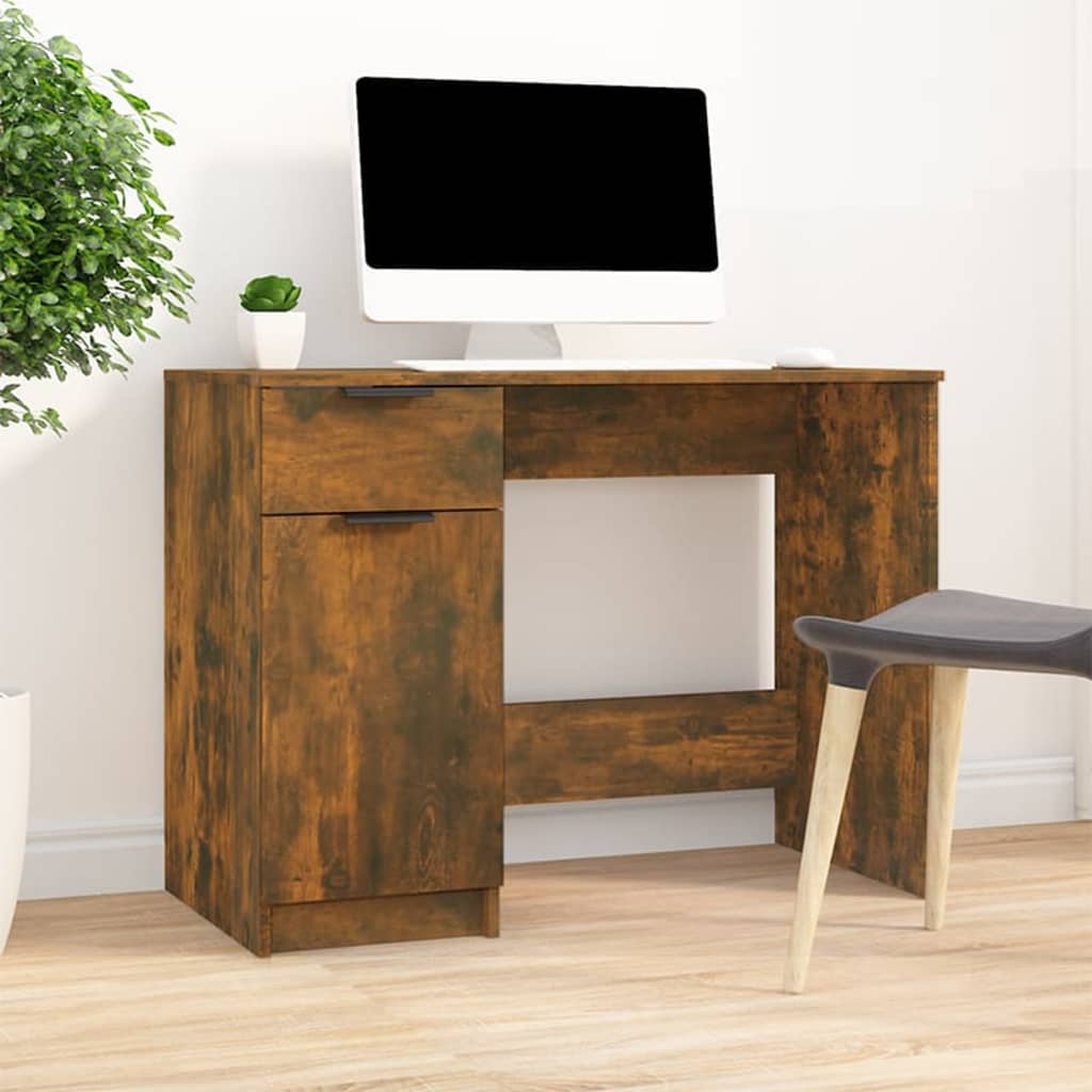 JUNG Vida Schreibtisch Räuchereiche 100x50x75 cm Holzwerkstoff