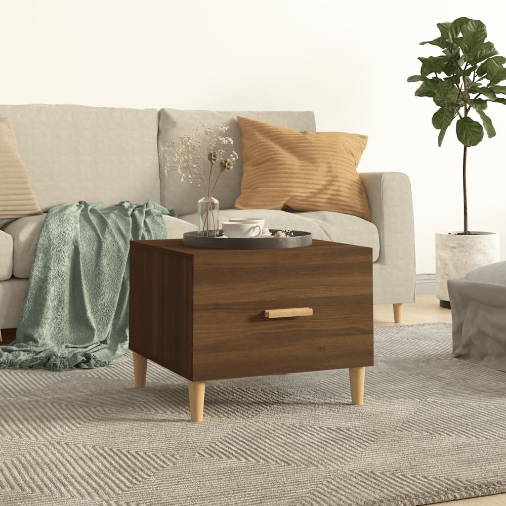 JUNG Vida Couchtisch Braun Eiche 50x50x40 cm Holzwerkstoff