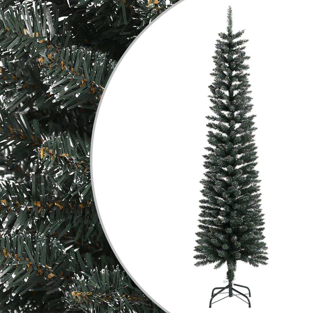 JUNG Vida Künstlicher Weihnachtsbaum mit Ständer Schlank Grün 210 cm PVC
