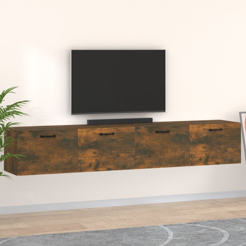 JUNG Vida Wandschränke 2 Stk. Räuchereiche 100x36,5x35 cm Holzwerkstoff