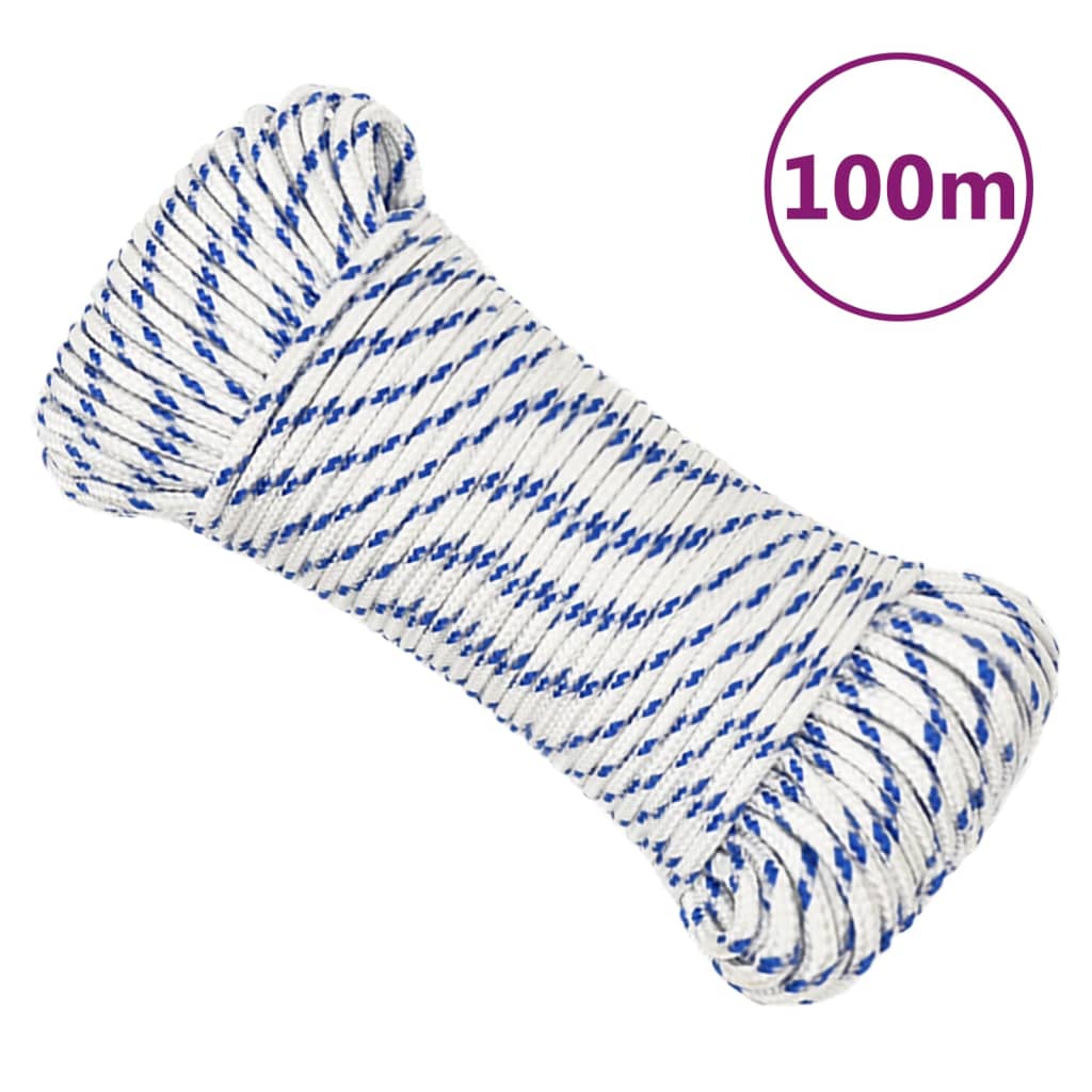 JUNG Vida Bootsseil Weiß 4 mm 100 m Polypropylen