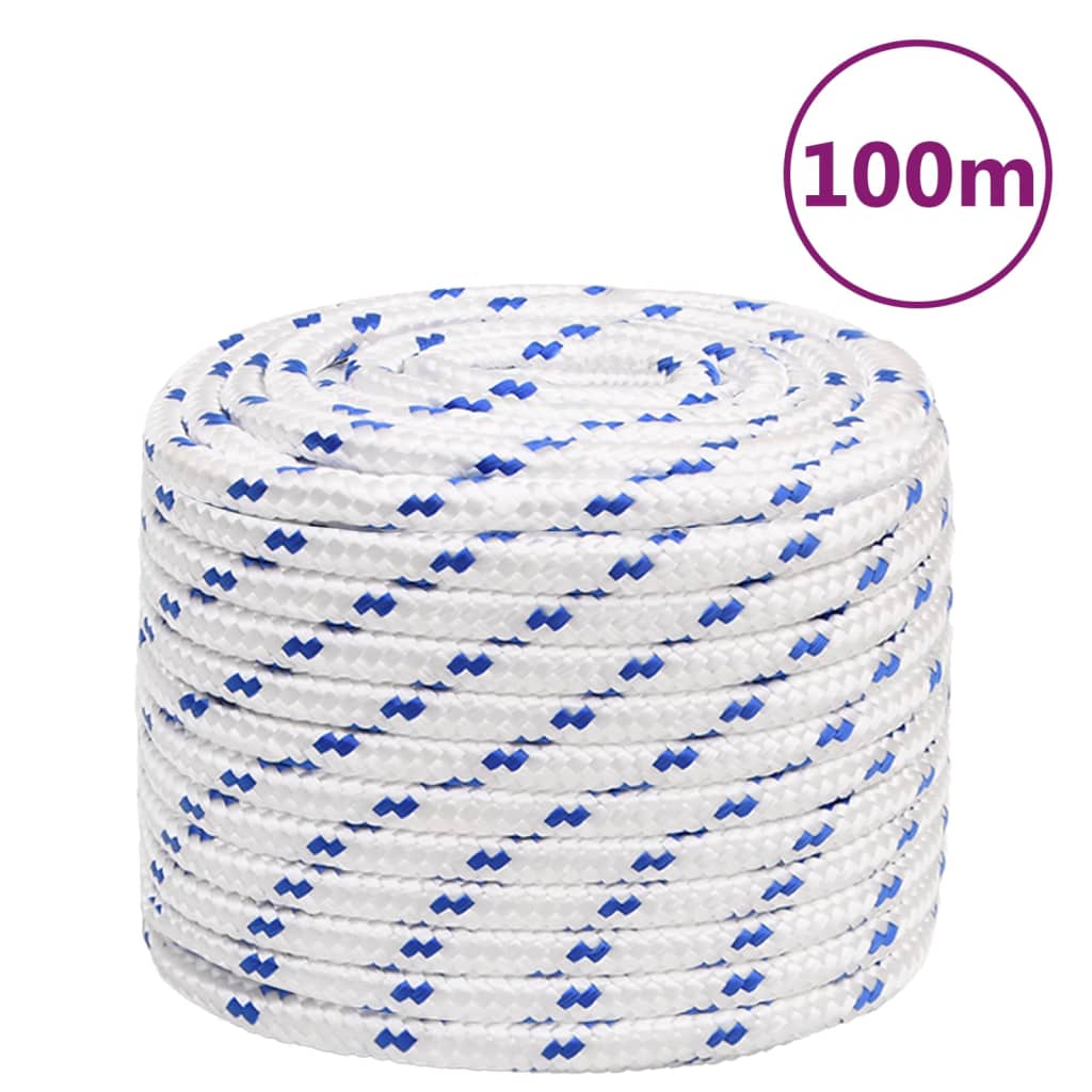 JUNG Vida Bootsseil Weiß 18 mm 100 m Polypropylen