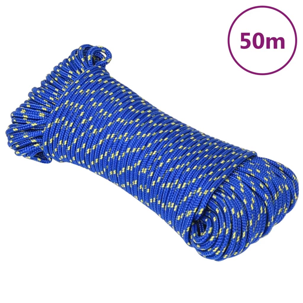 JUNG Vida Bootsseil Blau 4 mm 50 m Polypropylen