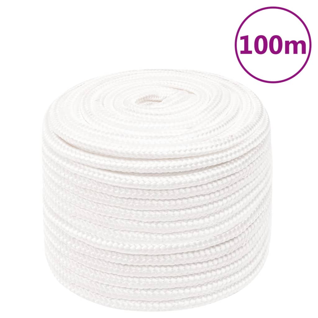 JUNG Vida Bootsseil Weiß 12 mm 100 m Polypropylen