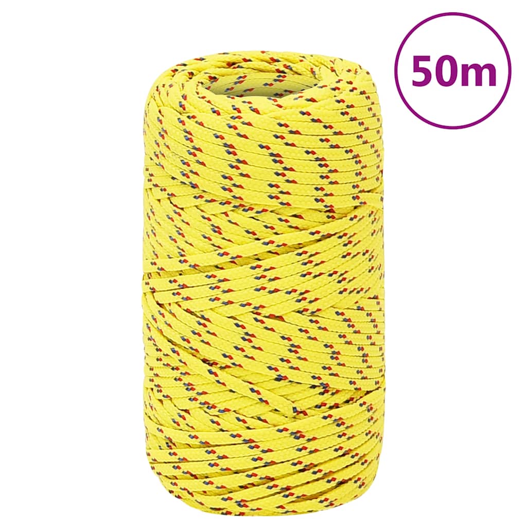 JUNG Vida Bootsseil Gelb 2 mm 50 m Polypropylen