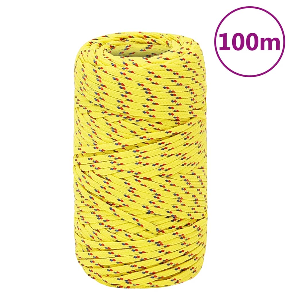 JUNG Vida Bootsseil Gelb 2 mm 100 m Polypropylen