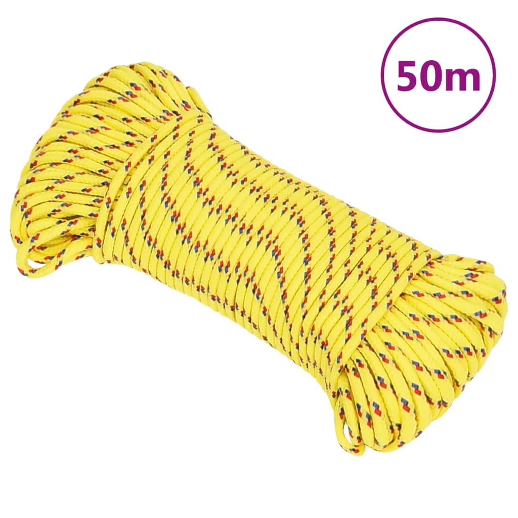 JUNG Vida Bootsseil Gelb 3 mm 50 m Polypropylen