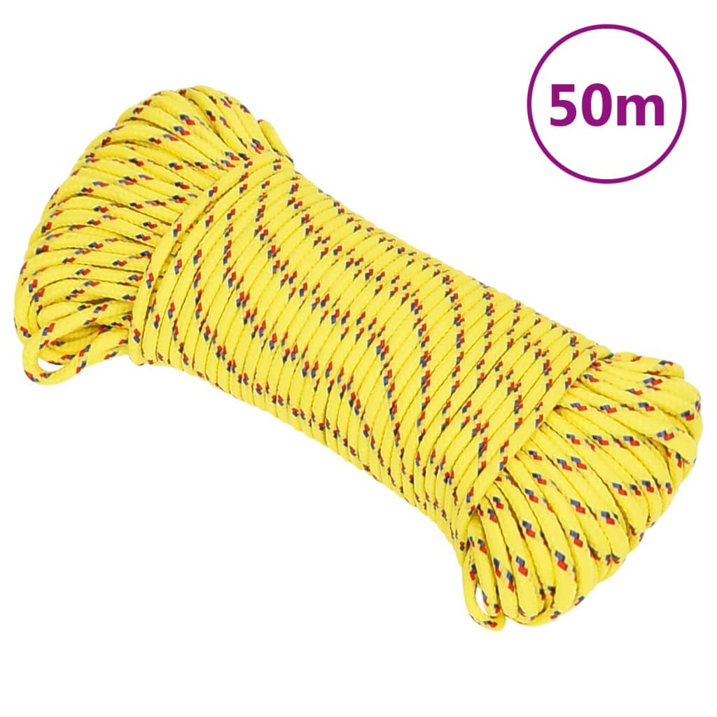 JUNG Vida Bootsseil Gelb 5 mm 50 m Polypropylen