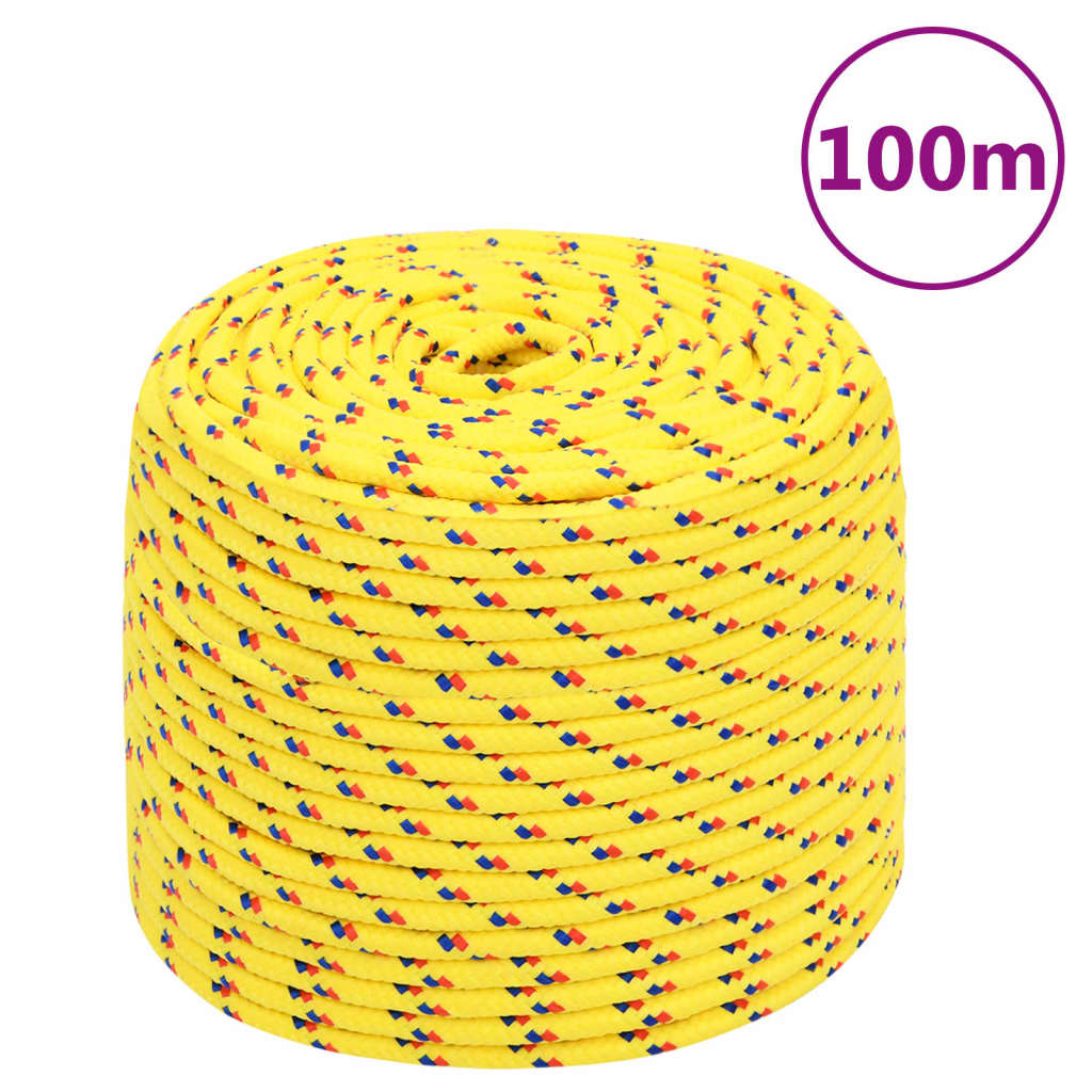 JUNG Vida Bootsseil Gelb 8 mm 100 m Polypropylen