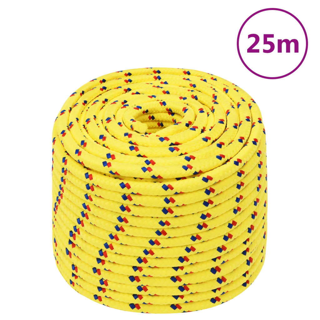 JUNG Vida Bootsseil Gelb 12 mm 25 m Polypropylen