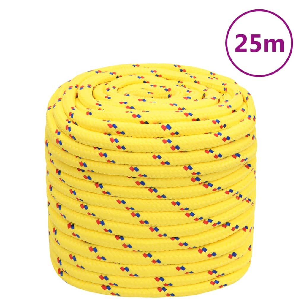 JUNG Vida Bootsseil Gelb 18 mm 25 m Polypropylen