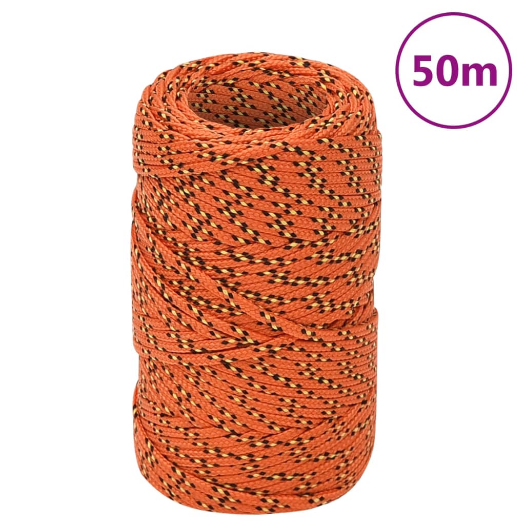 JUNG Vida Bootsseil Orange 2 mm 50 m Polypropylen