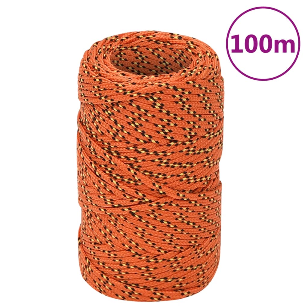 JUNG Vida Bootsseil Orange 2 mm 100 m Polypropylen