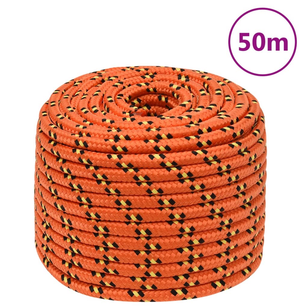 JUNG Vida Bootsseil Orange 12 mm 50 m Polypropylen