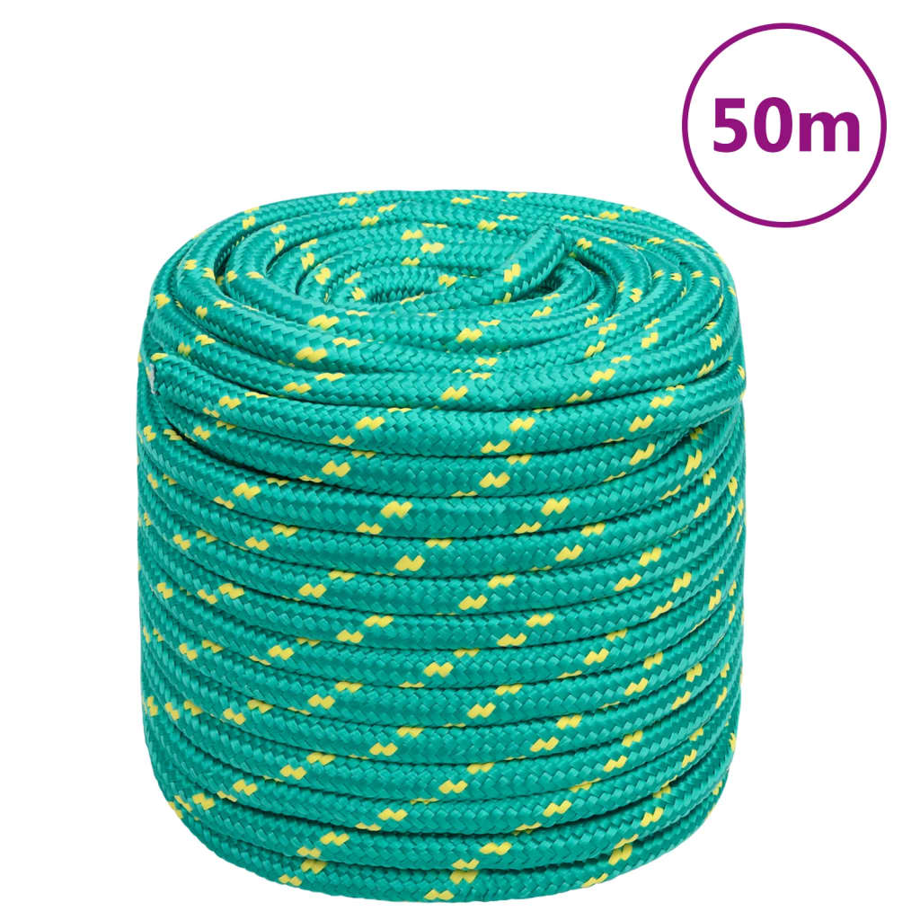 JUNG Vida Bootsseil Grün 16 mm 50 m Polypropylen
