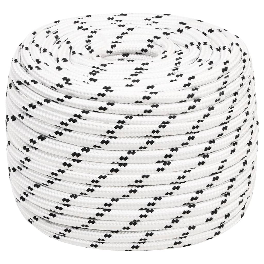 JUNG Vida Bootsseil Geflochten Weiß 14 mmx100 m Polyester