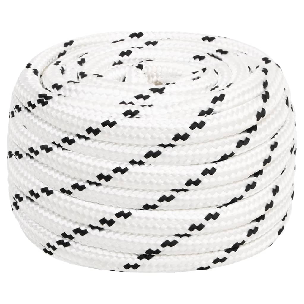 JUNG Vida Bootsseil Geflochten Weiß 18 mmx25 m Polyester