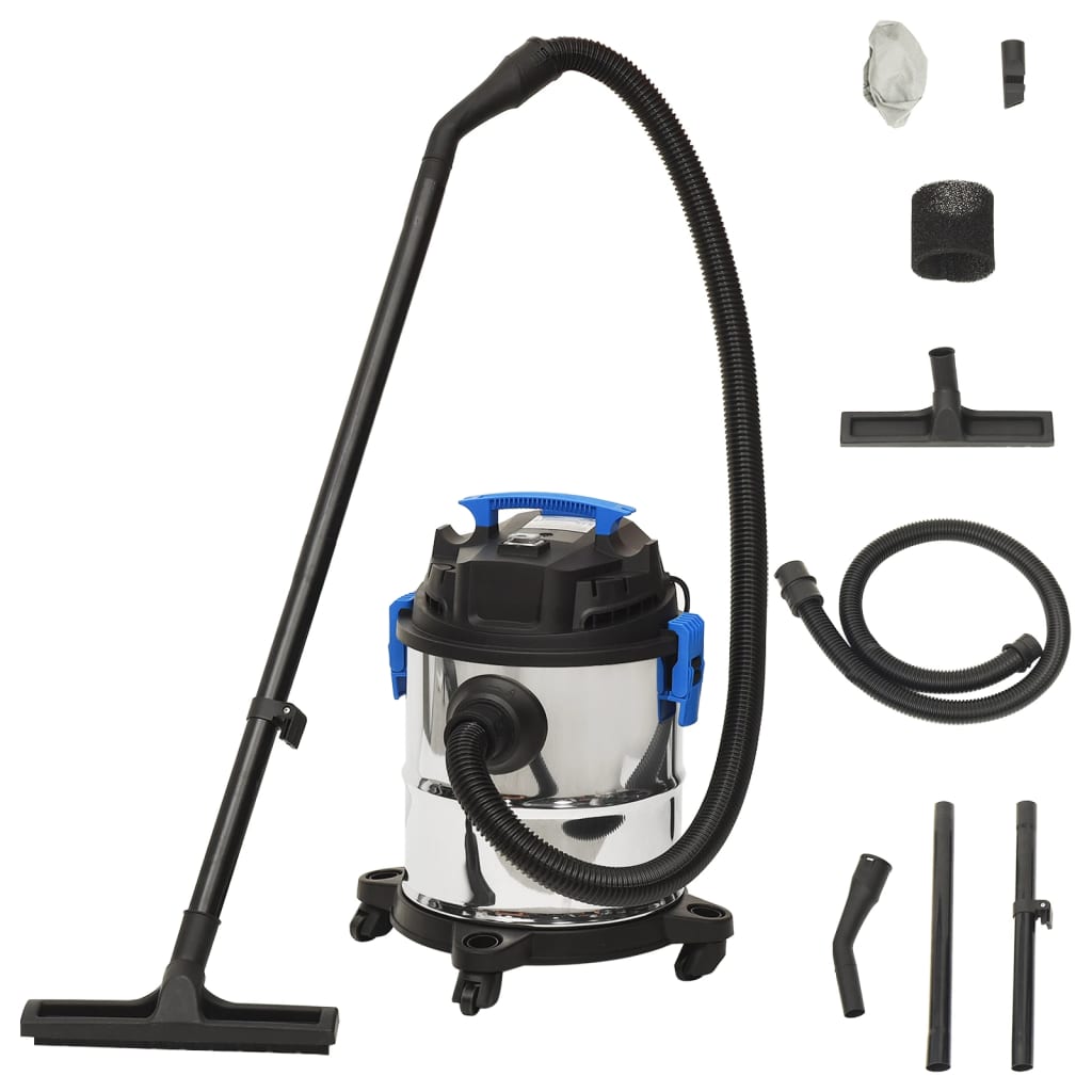 JUNG Vida Nass- und Trockensauger 1200 W 20 L Silbern
