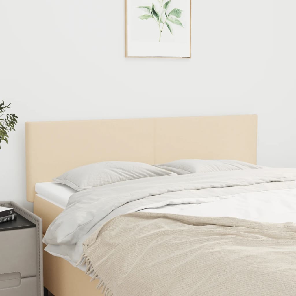 JUNG Vida Kopfteile 2 Stk. Creme 72x5x78/88 cm Stoff