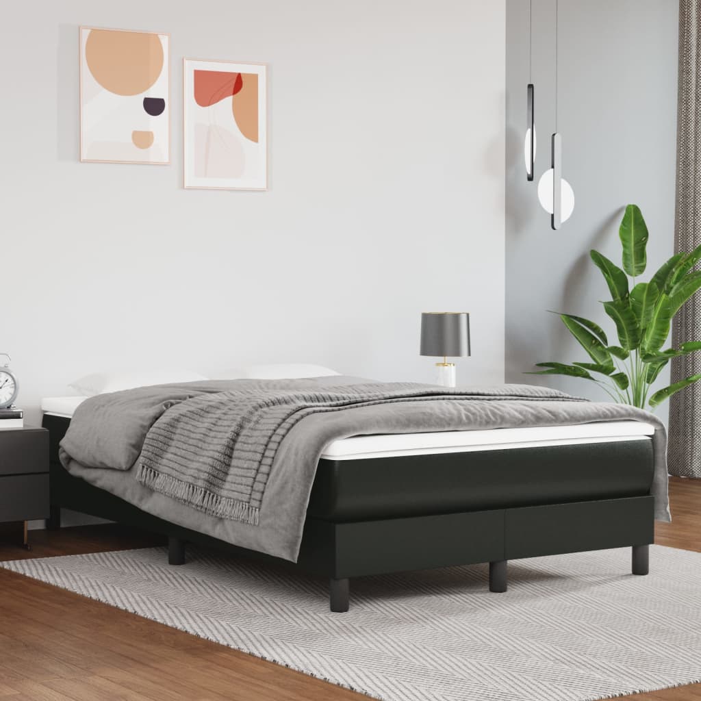 JUNG Vida Taschenfederkernmatratze Mittel Schwarz 120x200x20 cm Kunstleder