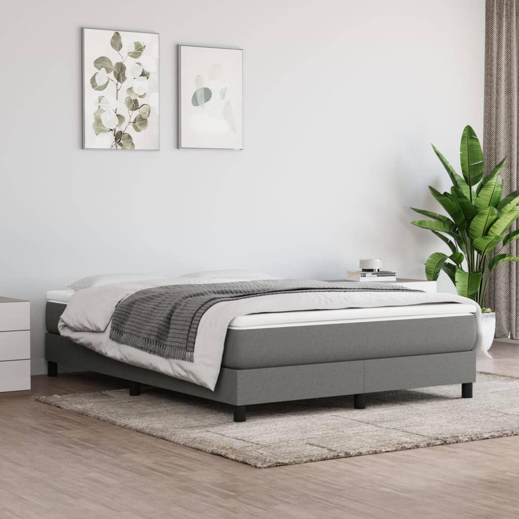 JUNG Vida Taschenfederkernmatratze Mittel Dunkelgrau 140x200x20 cm Stoff