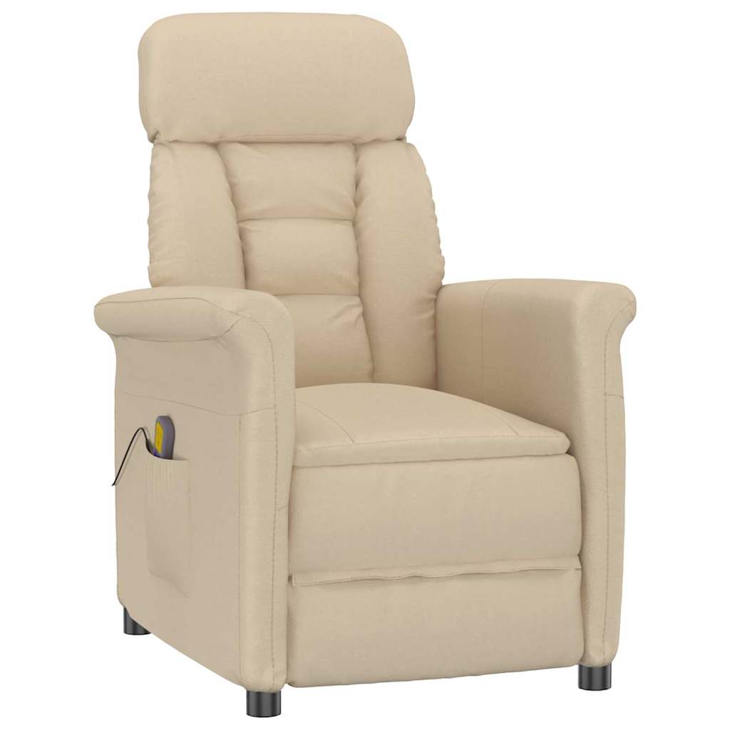 JUNG Vida Massagesessel Creme 70.5 x 96.5 x 95 cm Stoff und Metall
