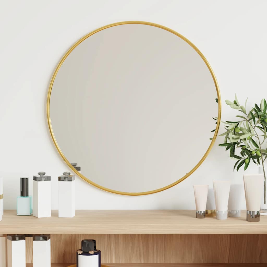 JUNG Vida Wandspiegel Golden Ø 40 cm Rund