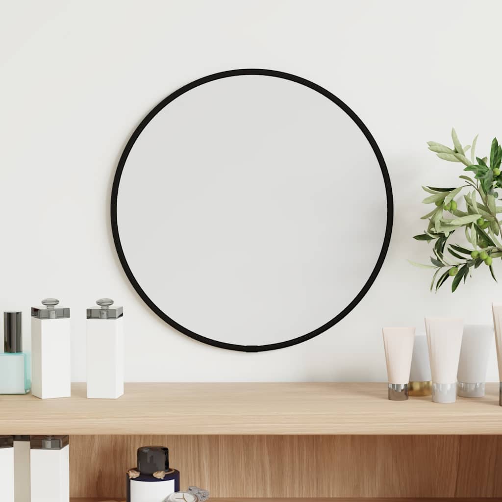 JUNG Vida Wandspiegel Schwarz Ø 30 cm Rund