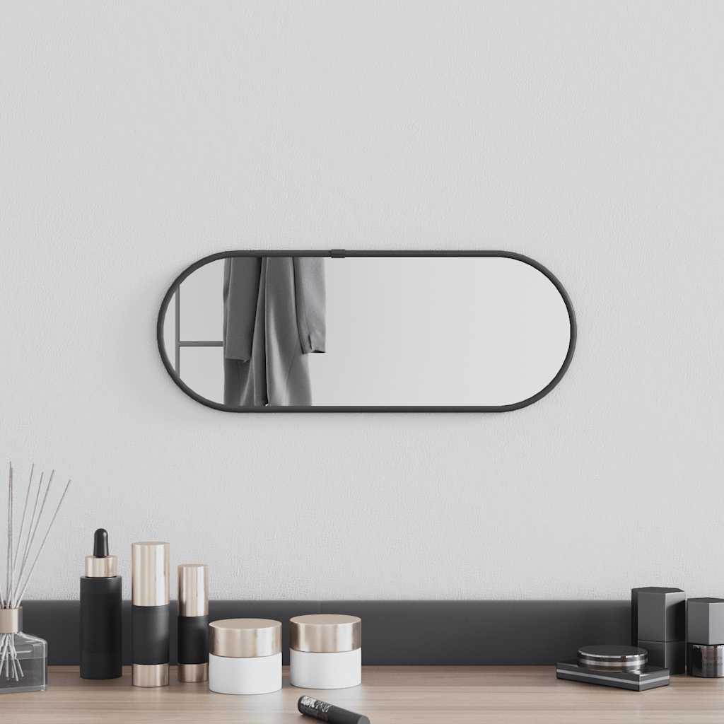 JUNG Vida Wandspiegel Schwarz 40x15 cm Oval
