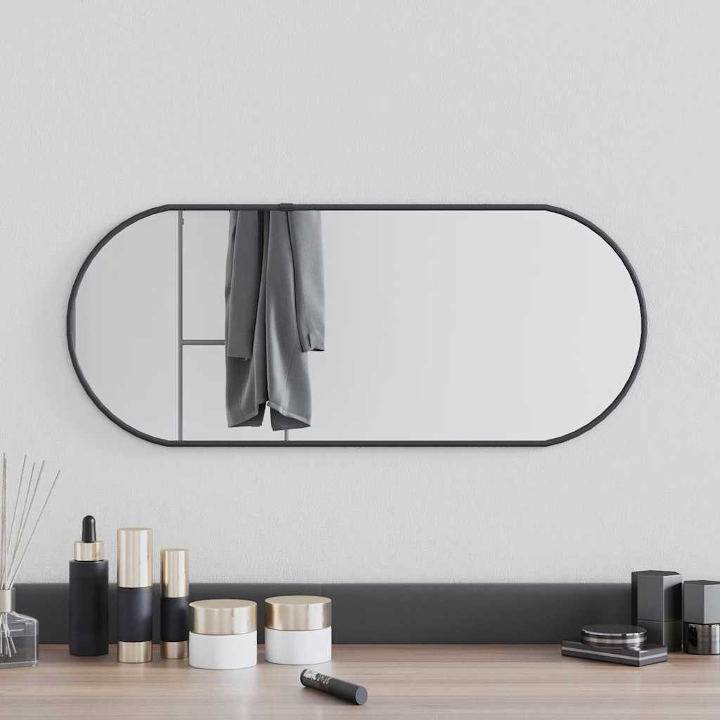 JUNG Vida Wandspiegel Schwarz 60x25 cm Oval