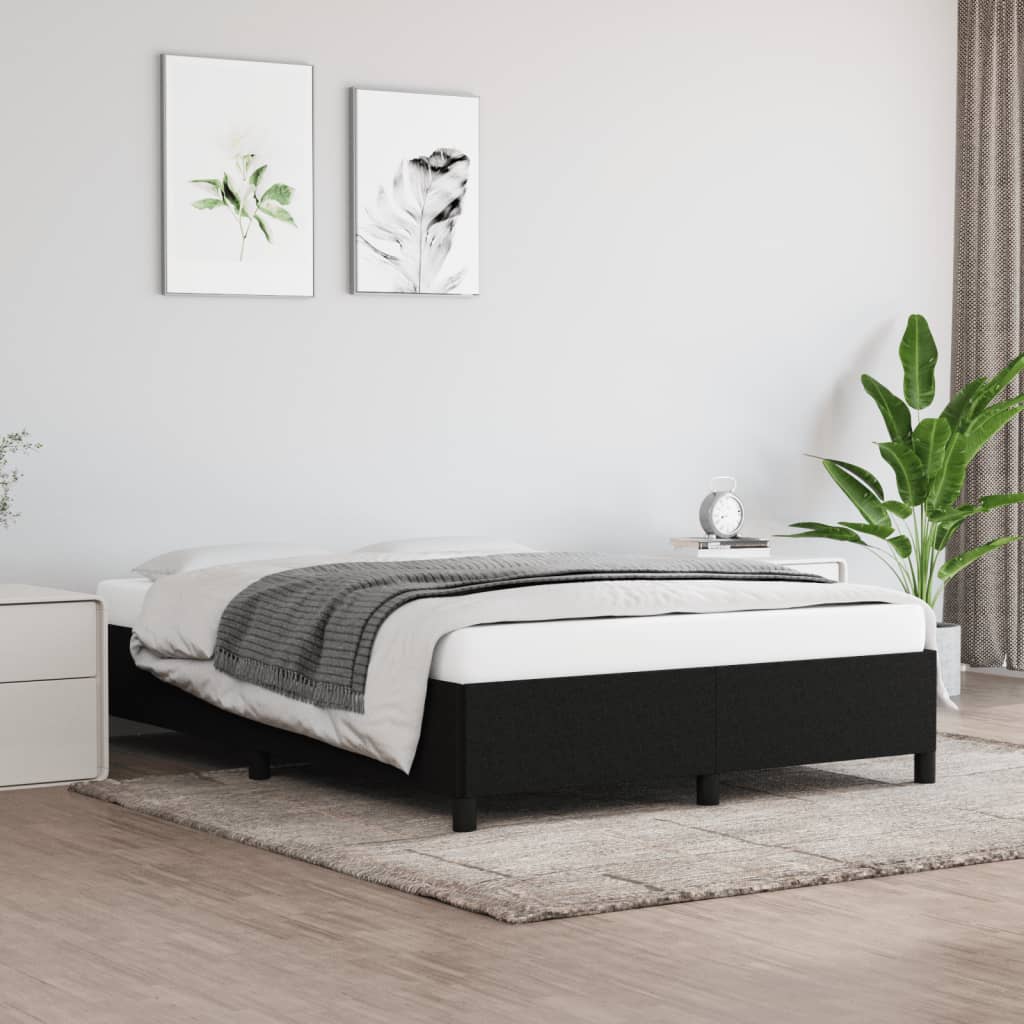 JUNG Vida Bettgestell ohne Matratze Schwarz 140x200 cm Stoff