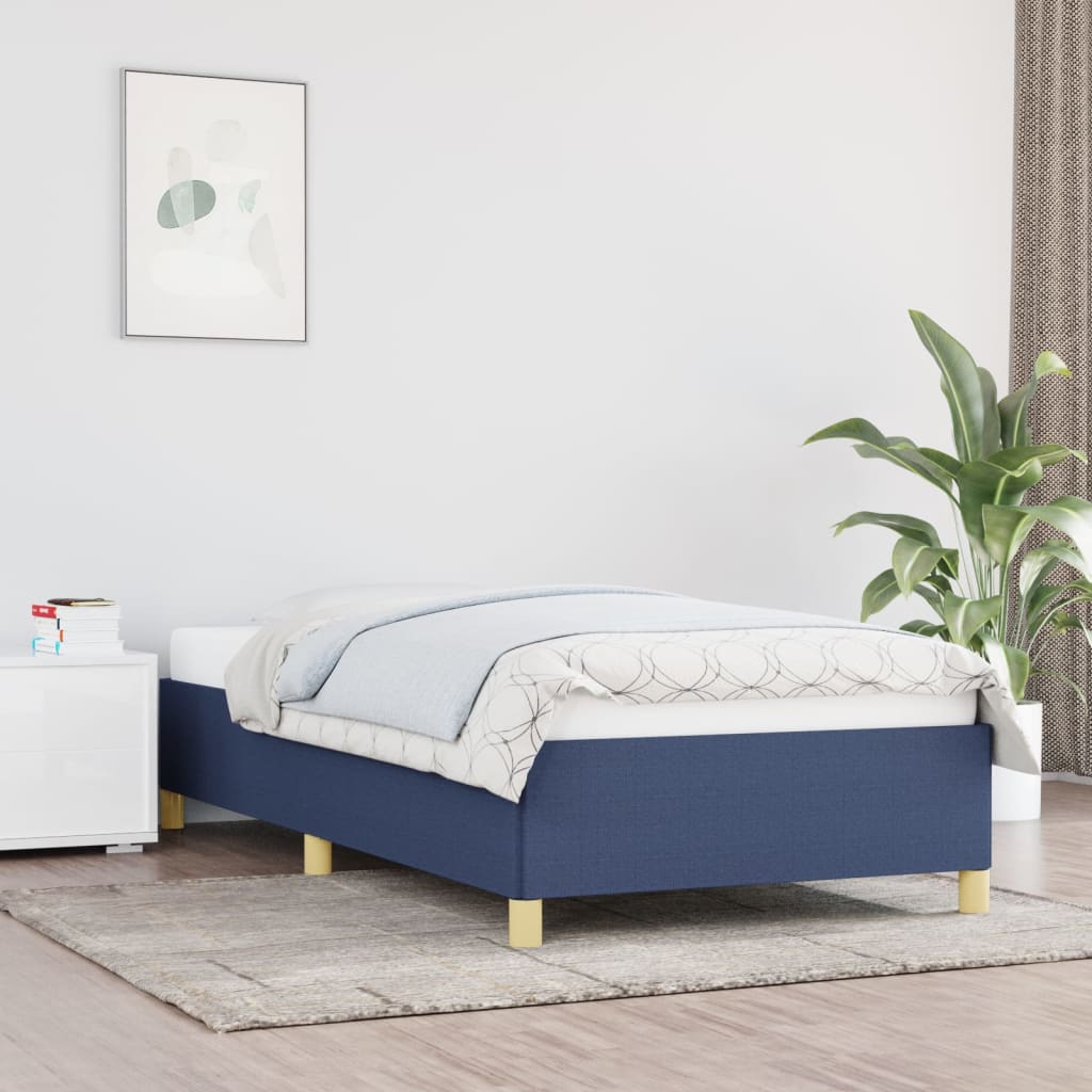 JUNG Vida Bettgestell ohne Matratze Blau 80x200 cm Stoff