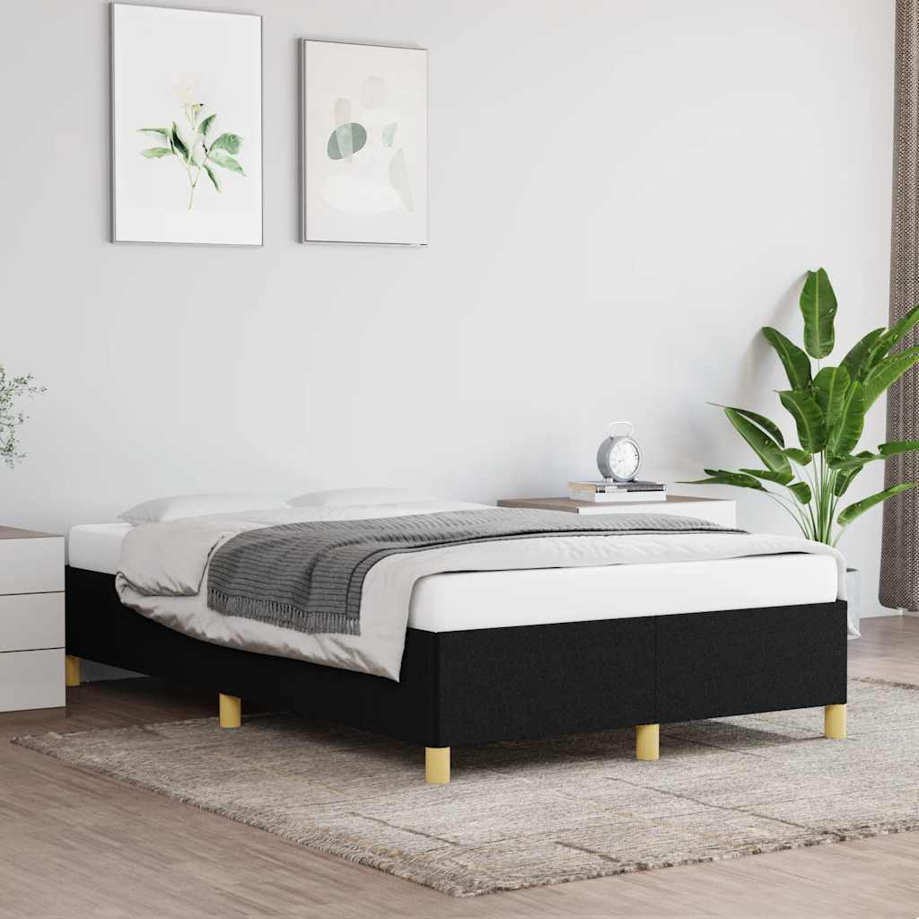 JUNG Vida Bettgestell ohne Matratze Schwarz 120x200 cm Stoff