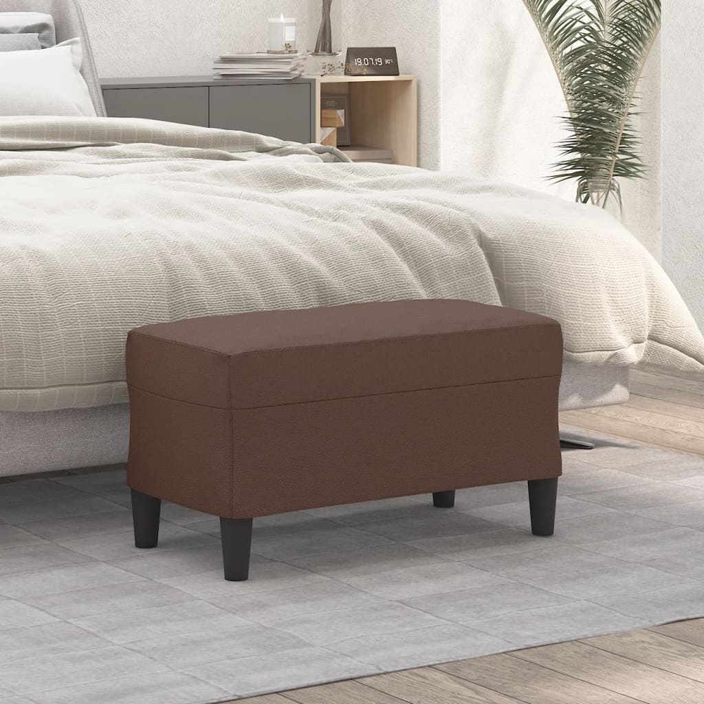 JUNG Vida Sitzbank Braun 70x35x41 cm Kunstleder